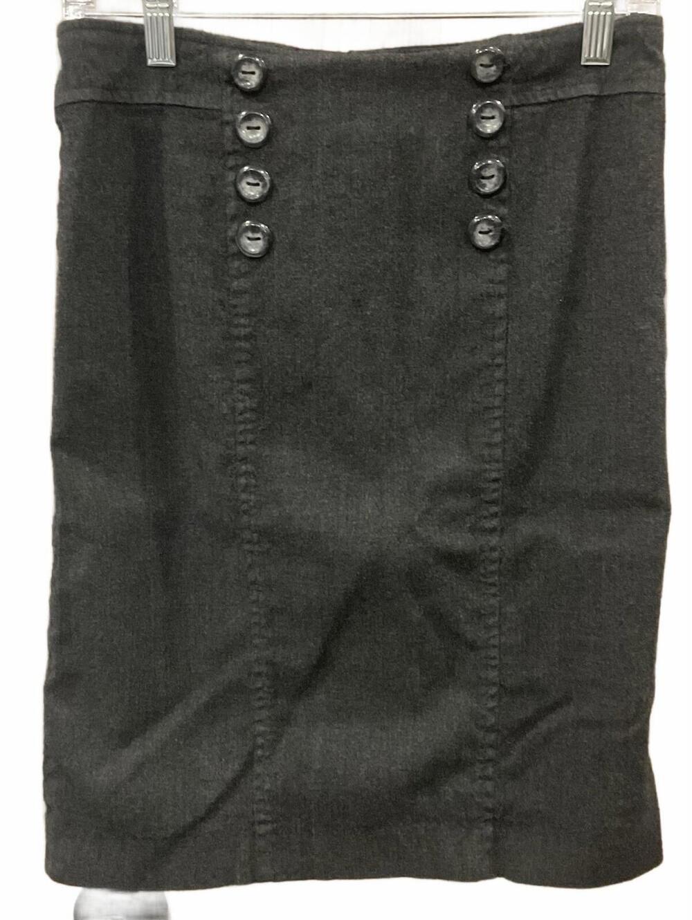 Harve Bernard Petite Womens ZIP Back Wool Skirt Size 4 P
